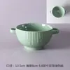 Tazón de cerámica creativo, tazón para el hogar, tazón para sopa, tazón para verduras, plato para sopa de fideos, plato para ensalada, tazón para refrigerios, tazón de red roja, tazón de color sólido