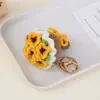 Llavero de Ramo Pequeño Tejido a Mano Terminado Regalo para el Día de San Valentín Día de la Madre Colgante Tejido Lindo Venta al por Mayor