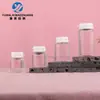 Em estoque: Frasco de vidro de boca larga para máscara facial de 15ml, frasco transparente dosador para cosméticos de 20ml, frasco para creme de 35ml, materiais de embalagem de frasco vazio
