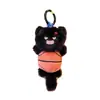 Colgante Original de Gato Esponjoso Deportivo - Divertido Colgante Llavero de Felpa de Jersey Fútbol Baloncesto Gatito