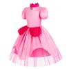 Vestido de Halloween para niñas Vestido de la Princesa Biqi Mario Luigi rosa día del niño una generación de cabello
