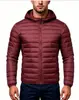 Chaqueta de algodón de invierno para hombre transfronteriza, abrigo corto de algodón casual moderno para hombre, prenda exterior de algodón con capucha ligera y cálida para hombre