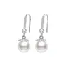 Nuevos Pendientes de Gancho para Oreja de Plata de Ley S999 Estilo Chino con Perla y Jade Hetian, Pendientes de Borla con Forma de Pétalo de Alta Gama para Mujer, Joyería para Orejas de Lujo Ligero para el Día a Día