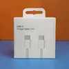 Cabo de Dados para Celular Certificado 3C Carregador Pd Adequado para Apple 18 14 15 16 17 Caixa Branca Pequena Conjunto de Carregamento Rápido