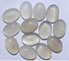 Anel de superfície de ovo 18*25mm cristal natural superfície de arco único geométrico oval acessórios de pedra nua para joias DIY