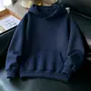 Novedad de Otoño Sudadera Gruesa Holgada Unisex para el Trabajo Casual Versátil Cortavientos Cálida Capa Base Hombre