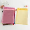 Bolsa de Hilo de Organza de Alta Densidad Bolsa para Joyería Bolsa de Regalo Cordón de Cierre Bolsa de Malla Blanca Transparente Hilo para Empacar Dulces