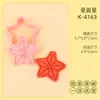 Série de Natal Formas de Biscoito Boneco de Neve Desenho Animado 3D Formas de Biscoito Estrela de Natal DIY Argila Simulação Biscoitos Impressos