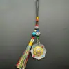 Amuletos Budistas Mini de Xizang Atacado, Pingente de Palácio Nove e Oito Trigramas de Padmasambhava, Amuleto Budista de Xizang, Pingente de Cintura Estilo Xizang em Liga, Espelho de Cobre