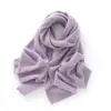 Bufanda de cachemira individual para comercio exterior de Corea del Sur 180*40CM hueca moda Joker color sólido chal bufanda tejida cálida