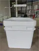 Em estoque Barril quadrado de plástico selado com tampa Barril de liofilização para animais de estimação Barril de comida para cães Barril de molho Barril transparente de plástico PP de qualidade alimentar