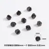 Cuentas Sueltas de Cristal Tallado de Obsidiana Natural para Pulsera DIY Cuentas Irregulares Cuentas Espaciadoras