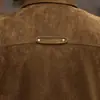 Elegante chaqueta corta con cuello de solapa para mujer, nueva colección primavera/otoño 2026, ropa moderna y elegante para madres y mujeres de mediana edad, hecha de gamuza sintética
