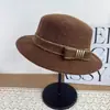 Chapéu boina francês vintage estilo britânico para mulheres, outono e inverno, de tricô, espessado, quente, de topo plano, elegante e que afina o rosto