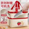 Ropa de Trabajo para Estudiantes Lonchera de Dibujos Animados de Gran Capacidad Bolsa Aislante Impermeable de Tela Oxford Bolsa para el Almuerzo con Arroz