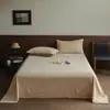 Novo Lençol de Cama Simples de Cor Sólida de Alto Peso Duplo Leite Veludo para Cama de Solteiro Capa de Edredom Grossa Quente de Peça Única