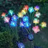 Luzes Solares de Jardim LED Vagalume Cogumelo Borboleta Exterior à Prova d'Água Jardim Pátio Varanda Luzes Decorativas de Atmosfera