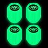 Tapa de válvula de neumático luminosa tapa de válvula de coche boquilla de aire para neumático de vacío de coche eléctrico decoración de cubierta de núcleo de válvula luminosa