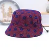 Sombreros de Moda Primavera y Verano para Mujeres de Mediana Edad y Mayores, Sombreros tipo Cubeta, Sombreros para Mayores, Sombreros para Mediana Edad, Sombreros Casuales Versátiles Estampados para Madres