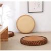 Cojín Estilo Japonés de Hierba y Sauce Cojín Redondo para Ventana Bahía Futón de Ratán Tatami Asiento para el Hogar Sala de Estar Exterior Taburete