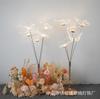 Acrílico de casamento 5 cabeças Luminoso Escovado Borboleta Estrada Chumbo Decoração de Palco Banquete Sala de Estar Layout de Cena Adereços
