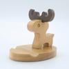 Soporte de madera para teléfono móvil creativo Pony teléfono móvil caballo espalda moneda Haya persona perezosa soporte para teléfono móvil logotipo grabado
