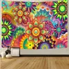 Tapiz de Amazon Transfronterizo Colgante de Pared Tela de Fondo de Arte Psicodélico Tela de Pared con Impresión Digital Manta Decorativa Europea y Americana