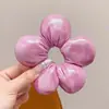 Moda europea y americana flor extragrande anillo francés para el cabello ambiente festivo esponja color sólido tridimensional versátil cuerda para el cabello simple