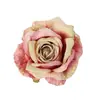 Rosa Vermelha Flor Artificial Cabeças de Flor Mini Cerimônia de Casamento Decoração de Casamento Decoração de Carro de Casamento Flor de Seda Artificial Lapela Fabricante Atacado