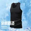 2026 Novo Verão Algodão Colete Esportivo Masculino Camiseta Sem Mangas Masculina Colete Elástico Masculino Respirável Absorvente de Suor Roupa Fitness
