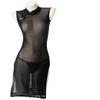 Lingerie Sexy, Renda Sexy, Fenda Alta, Não Precisa Tirar, Malha Macia, Macacão Cheongsam Desejo Puro Transparente, Dropshipping