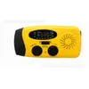 Fuente de alimentación de emergencia a manivela alimentada por energía solar, linterna, radio, banco de energía portátil, equipo para inundaciones, terremotos y aventuras del fin del mundo