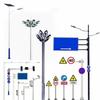 Postes para Alumbrado Público Galvanizados por Inmersión Personalizados por el Fabricante 6-12m LED Brazo Único/Doble Postes Municipales para Alumbrado Público