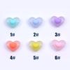 Suministro directo de fábrica DIY18mm esmerilado convexo corazón de durazno amor cuentas sueltas cuentas cuentas cadena para teléfono móvil accesorios de joyería acrílica