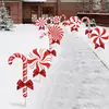Nuevo letrero de suelo navideño con diseño de cachorro Grinch, letrero impermeable para césped de fiesta al aire libre, jardín