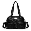 Bolso de mano al hombro, estilo europeo y americano, moda vintage, gran capacidad, bolso cruzado multibolsillos, bolso tote de alta gama para mujer, moderno
