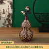 Enfeite de Cabacinha Auspiciosa de Latão com Aura Roxa, Cabacinha de Cobre Pintada para Decoração de Mesa, Enfeite de Cabacinha de Boca Aberta