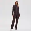 Traje Deportivo de Estilo Nuevo de Primavera con Sensación de Segunda Piel para Mujer, Chaqueta Casual Cortavientos con Cremallera y Cuello Alto, Traje para Ciclismo y Fitness al Aire Libre