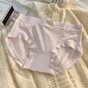 Pantalones de Leche Sin Costuras de una Pieza Duoyuancai Algodón Antibacteriano Inferior Cómodos, Suaves y Transpirables Cintura Media Bragas para Mujer