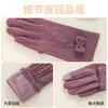 Guantes Calientes de Nuevo Estilo para Mujer, Guantes Versátiles para Ciclismo al Aire Libre, Resistentes al Frío, Pantalla Táctil, Forrados de Felpa, Lazo, Cortavientos, Guantes para Otoño e Invierno