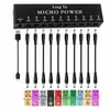 Mini Pedalera Eléctrica para Guitarra Diez Efectos Explosiones Transfronterizas Distorsión Equilibrada Sobrecarga Faz Coro Simulación Delay