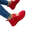 Comercio Exterior Zapatos Casuales Individuales Nuevos para Mujer Verano 2025 Nuevos Transfronterizos Cuña Velcro Mágico Moda Talla Grande Zapatos Deportivos para Mujer