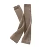 Polainas de cachemir tejidas, calcetines largos para otoño e invierno, protección cálida para piernas viejas y frías, protección de articulaciones de rodilla, cubrepiernas anticongelación, protección de tobillo