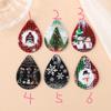 Venta caliente transfronteriza acrílico Navidad Muñeco de nieve copo de nieve aretes collar llavero colgante de bolsa