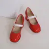 33 Hebilla Resorte Nuevos Zapatos de Mujer con Punta Redonda y Tacón Medio 2023 Zapatos de Comercio Exterior Lolita para Mujer 48 Zapatos Casuales de una Sola Capa para Mujer