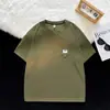Camiseta de Manga Corta para Hombre Holgada Cuello Redondo Pesada Americana Casual Top Verano Sencilla a la Moda Combinable Camiseta de Media Manga