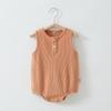 Ropa de una pieza para bebé con cobertura para gases, verano, fina, algodón puro, sin mangas para recién nacido, pijama para bebé, gorros triangulares, ropa para gatear