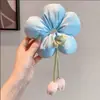 Novo Estilo Coreano Flor Tulipa Elástico de Cabelo de Intestino Grosso Super Fada Doce Corda de Cabelo de Fita Corda de Cabelo para Rabo de Cavalo
