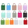 Bolso de Gelatina Versátil de Moda con Accesorios DIY, Bolso Perforado para Vacaciones de Verano en la Playa, Bolso de Mano Sencillo para Mujer