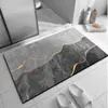 Tapete de Banheiro Simples de Lama Diatomácea, Absorvente de Água e Secagem Rápida, Tapete de Piso de Alta Qualidade Fácil de Cuidar para Porta de Banheiro de Casa